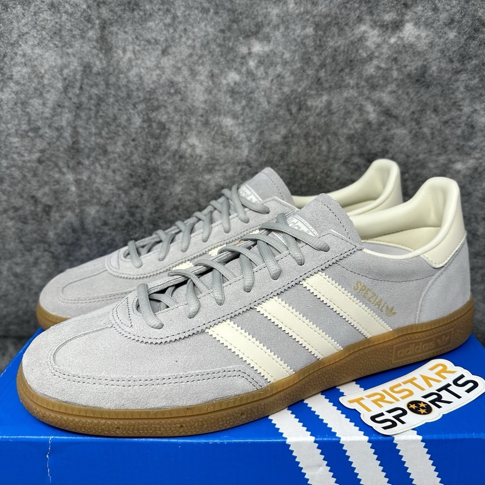 Adidas Originals Handball Spezial Shoes Mens Size 10.5 Grey Cream Suede IF7086